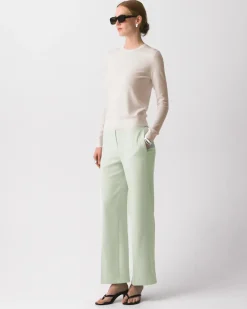 Wide-Leg Pull-On Pant in Admiral Crepe