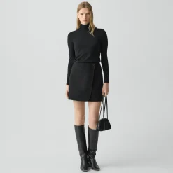 Wrap Skirt in Double-Face Wool-Cashmere