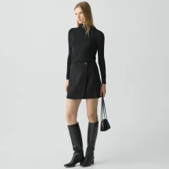 Wrap Skirt in Double-Face Wool-Cashmere