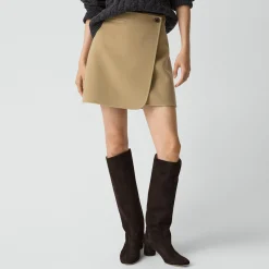 Wrap Skirt in Double-Face Wool-Cashmere