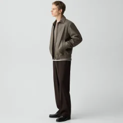 Wyatt Zip Jacket in Leather