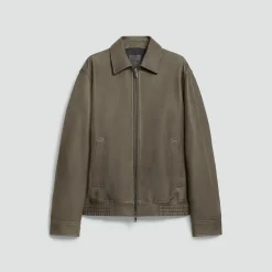 Wyatt Zip Jacket in Leather