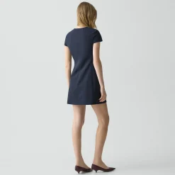 Zip Mini Dress in Good Wool