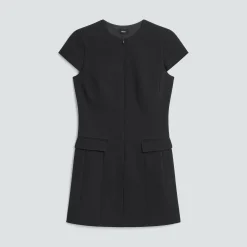 Zip Mini Dress in Good Wool