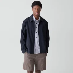 Zip Overshirt in Motion Wool