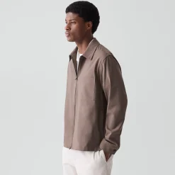 Zip Overshirt in Motion Wool