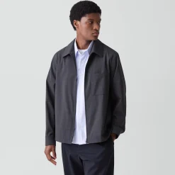 Zip Overshirt in Motion Wool