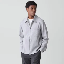 Zip Overshirt in Motion Wool