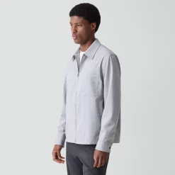 Zip Overshirt in Motion Wool