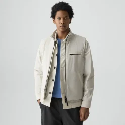 Zip-Up Vest in Motion Nylon