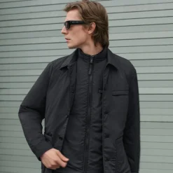 Zip-Up Vest in Motion Nylon
